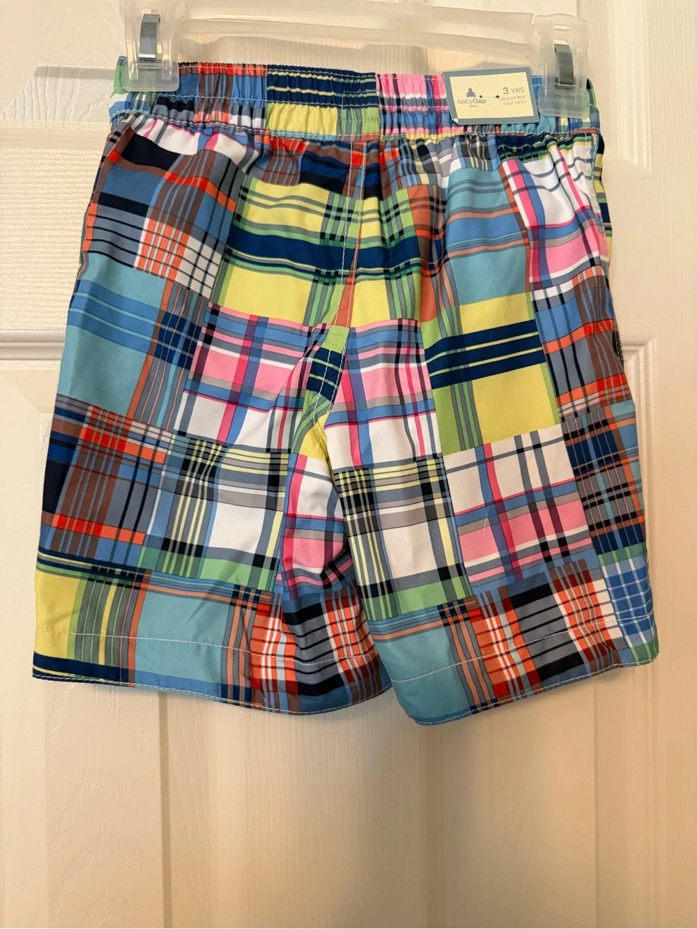 NWT Baby Gap Plaid Swim Trunks | Size 3 Years | UPF 50+ (if tag confirms)